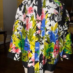 Vintage Erin London Bright Floral Women's Jacket
